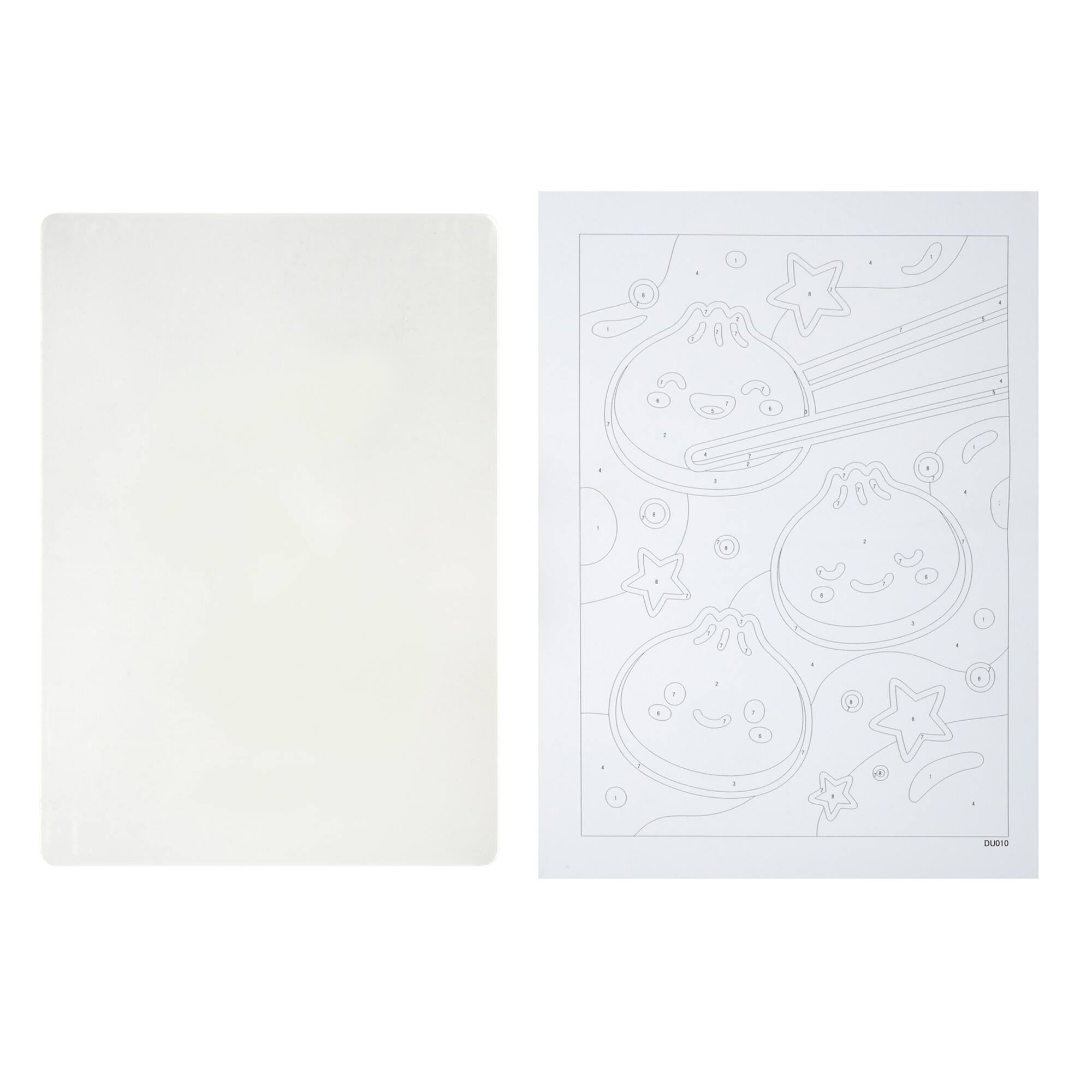 5" x 7" Kawaii Dumpling Paint-by-Number Acrylic Surface Kit by Artist's Loft®